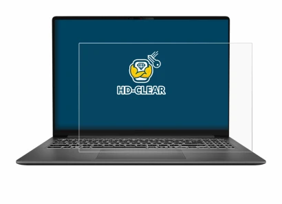 Immagine del dispositivo MSI Modern 16S AI con un'ampia varietà di protezioni per lo schermo.