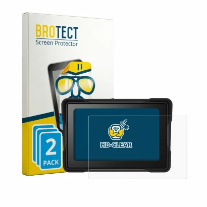 Parte frontale di una confezione del prodotto con il logo del marchio BROTECT. Accanto è raffigurato il dispositivo Lapiglo 5"