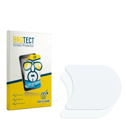 Parte frontale di una confezione del prodotto con il logo del marchio BROTECT. Accanto si trova la protezione per lo schermo c