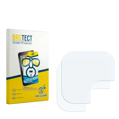 Parte frontale di una confezione del prodotto con il logo del marchio BROTECT. Accanto si trova la protezione per lo schermo c