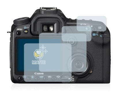 Immagine del dispositivo Canon EOS 40D con un'ampia varietà di protezioni per lo schermo.