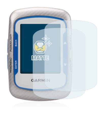 Immagine del dispositivo Garmin Edge 500 con un'ampia varietà di protezioni per lo schermo.