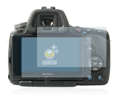 Immagine del dispositivo Sony Alpha 55 (SLT-A55V) con un'ampia varietà di protezioni per lo schermo.
