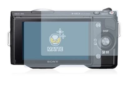 Immagine del dispositivo Sony Alpha NEX-5N con un'ampia varietà di protezioni per lo schermo.