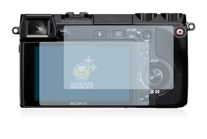 Immagine del dispositivo Sony Alpha NEX-7 con un'ampia varietà di protezioni per lo schermo.