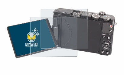 Immagine del dispositivo Samsung EX2F con un'ampia varietà di protezioni per lo schermo.