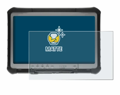 Immagine del dispositivo Panasonic Toughbook CF-D1 con un'ampia varietà di protezioni per lo schermo.
