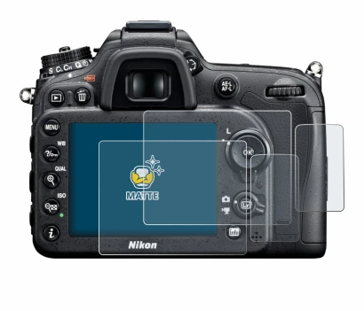Immagine del dispositivo Nikon D7100 con un'ampia varietà di protezioni per lo schermo.
