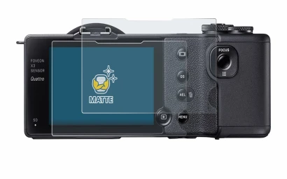 Immagine del dispositivo Sigma dp2 Quattro con un'ampia varietà di protezioni per lo schermo.