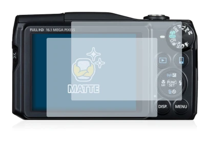 Immagine del dispositivo Canon PowerShot SX700 HS con un'ampia varietà di protezioni per lo schermo.