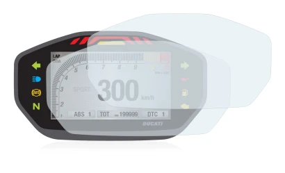 Immagine del dispositivo Ducati Monster 1200 Colour-TFT-Display con un'ampia varietà di protezioni per lo schermo.
