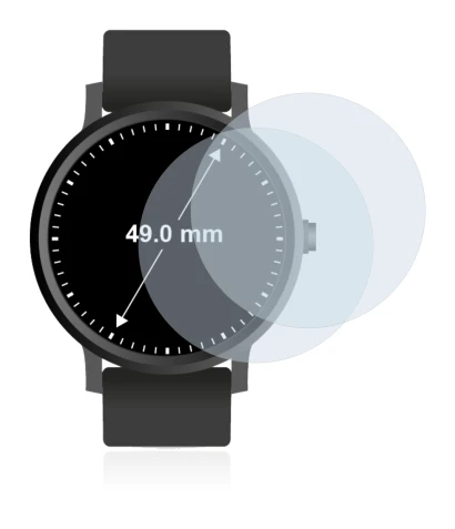 Immagine del dispositivo Orologi (Circolare, ø: 49 mm) con un'ampia varietà di protezioni per lo schermo.