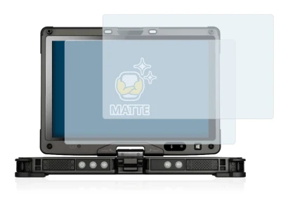 Immagine del dispositivo Getac V110 con un'ampia varietà di protezioni per lo schermo.