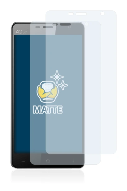 Immagine del dispositivo Leagoo Elite 4 con un'ampia varietà di protezioni per lo schermo.
