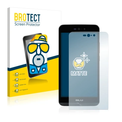 Parte frontale di una confezione del prodotto con il logo del marchio BROTECT. Accanto è raffigurato il dispositivo BLU Dash X