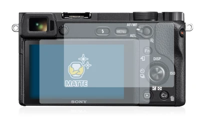Immagine del dispositivo Sony Alpha 6300 con un'ampia varietà di protezioni per lo schermo.