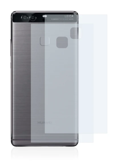 Immagine del dispositivo Huawei P9 Plus (Posteriore) con un'ampia varietà di protezioni per lo schermo.