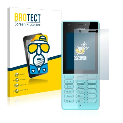 Parte frontale di una confezione del prodotto con il logo del marchio BROTECT. Accanto è raffigurato il dispositivo Nokia 216
