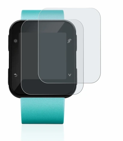 Immagine del dispositivo Garmin Forerunner 35 con un'ampia varietà di protezioni per lo schermo.