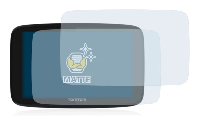 Immagine del dispositivo TomTom GO 520 con un'ampia varietà di protezioni per lo schermo.