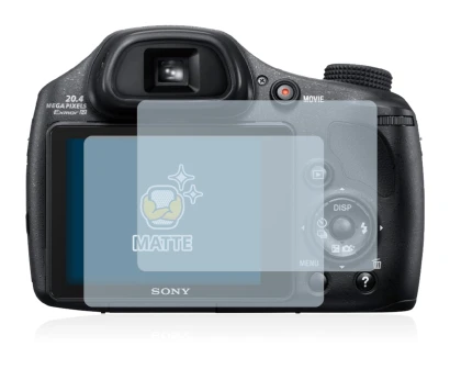 Immagine del dispositivo Sony Cyber-Shot DSC-HX350 con un'ampia varietà di protezioni per lo schermo.