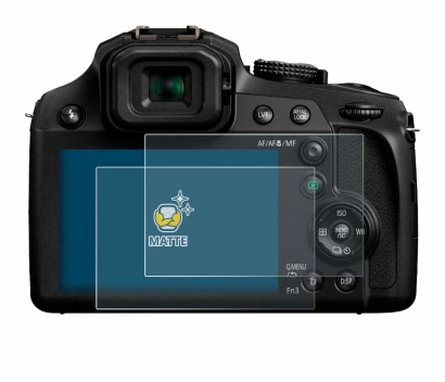 Immagine del dispositivo Panasonic Lumix DC-FZ82 con un'ampia varietà di protezioni per lo schermo.