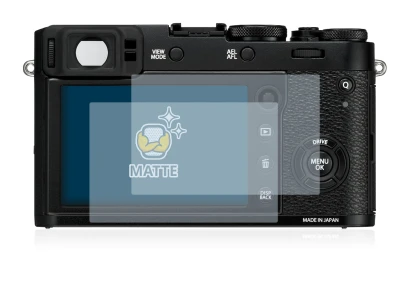 Immagine del dispositivo Fujifilm X100F con un'ampia varietà di protezioni per lo schermo.
