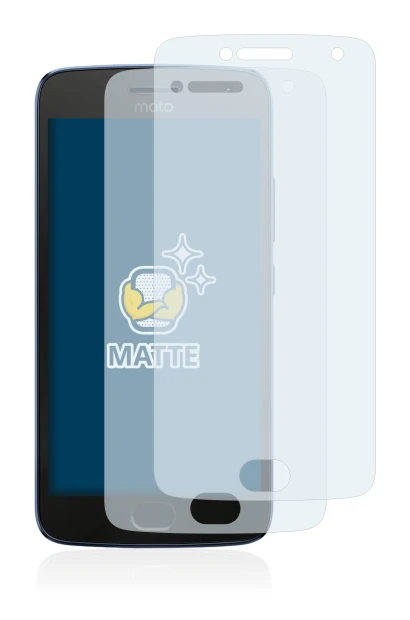 Immagine del dispositivo Motorola Moto G5 Plus con un'ampia varietà di protezioni per lo schermo.