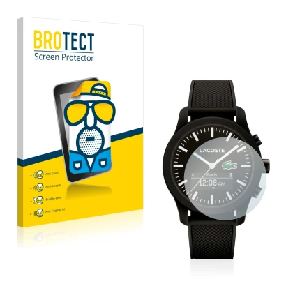 Parte frontale di una confezione del prodotto con il logo del marchio BROTECT. Accanto è raffigurato il dispositivo Lacoste 12