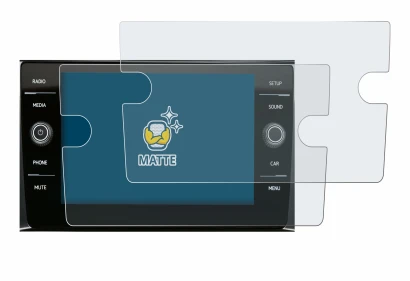 Immagine del dispositivo Volkswagen Composition Media 2017 con un'ampia varietà di protezioni per lo schermo.