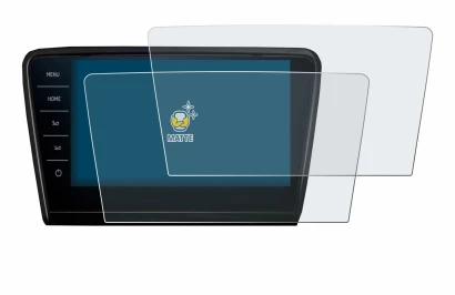 Immagine del dispositivo Skoda Octavia 2017 Infotainment System Columbus con un'ampia varietà di protezioni per lo schermo.