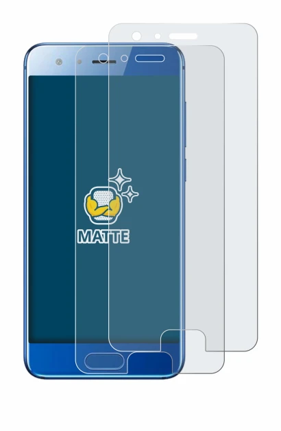 Immagine del dispositivo Honor 9 con un'ampia varietà di protezioni per lo schermo.