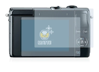 Immagine del dispositivo Canon EOS M100 con un'ampia varietà di protezioni per lo schermo.
