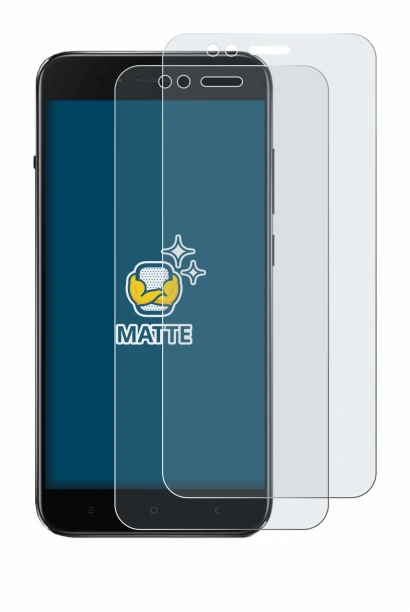 Immagine del dispositivo Xiaomi Mi A1 con un'ampia varietà di protezioni per lo schermo.