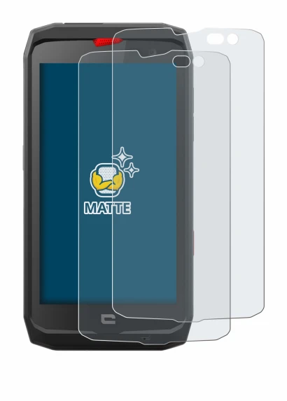 Immagine del dispositivo Crosscall Action X3 con un'ampia varietà di protezioni per lo schermo.