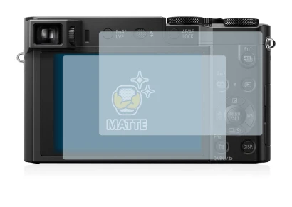 Immagine del dispositivo Panasonic Lumix DMC-TZ100 con un'ampia varietà di protezioni per lo schermo.