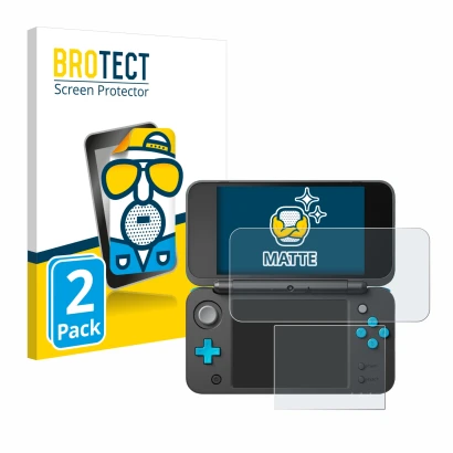 Parte frontale di una confezione del prodotto con il logo del marchio BROTECT. Accanto è raffigurato il dispositivo New Ninten
