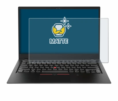 Immagine del dispositivo Lenovo ThinkPad X1 Carbon (6a. Gen.) con un'ampia varietà di protezioni per lo schermo.