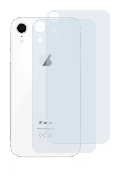 Immagine del dispositivo Apple iPhone XR (Posteriore) con un'ampia varietà di protezioni per lo schermo.