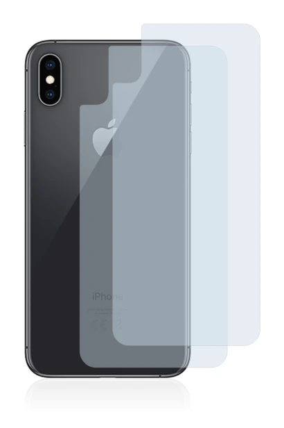 Immagine del dispositivo Apple iPhone Xs Max (Posteriore) con un'ampia varietà di protezioni per lo schermo.
