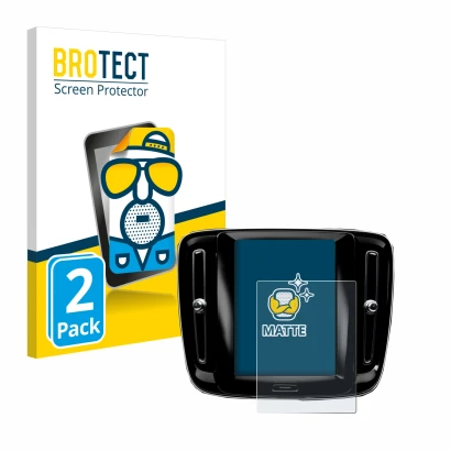 Parte frontale di una confezione del prodotto con il logo del marchio BROTECT. Accanto è raffigurato il dispositivo Volvo XC40