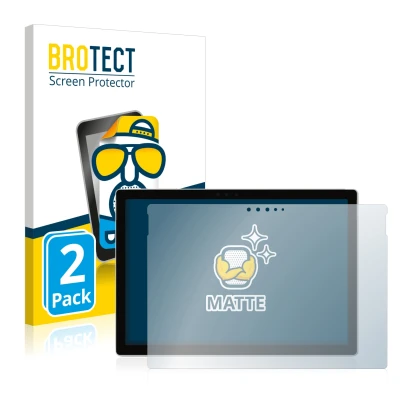 Parte frontale di una confezione del prodotto con il logo del marchio BROTECT. Accanto è raffigurato il dispositivo Microsoft