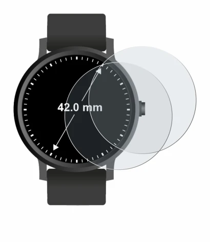 Immagine del dispositivo Circolare Displays (ø: 42 mm) con un'ampia varietà di protezioni per lo schermo.