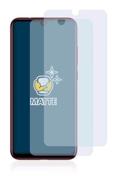 Immagine del dispositivo Xiaomi Redmi Note 7 con un'ampia varietà di protezioni per lo schermo.