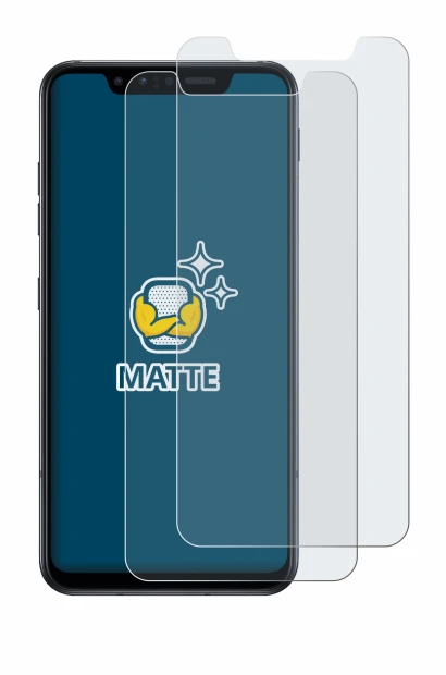 Immagine del dispositivo LG G8s ThinQ con un'ampia varietà di protezioni per lo schermo.