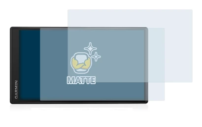 Immagine del dispositivo Garmin DriveSmart 55 con un'ampia varietà di protezioni per lo schermo.