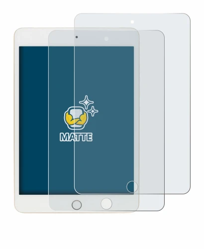 Immagine del dispositivo Apple iPad Mini 5 2019 (5a. Gen.) con un'ampia varietà di protezioni per lo schermo.