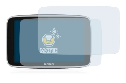 Immagine del dispositivo TomTom GO Premium (5") con un'ampia varietà di protezioni per lo schermo.