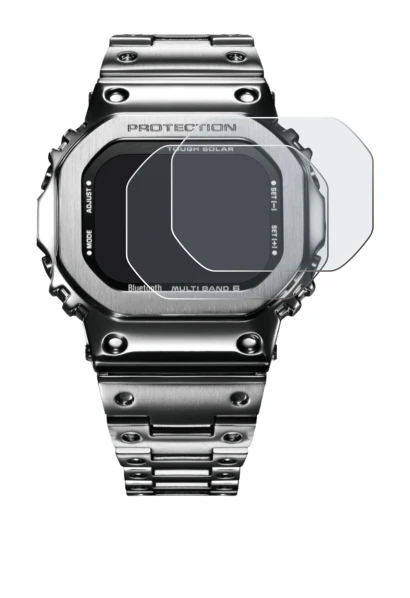 Immagine del dispositivo Casio G-Shock GMW-B5000D-1ER con un'ampia varietà di protezioni per lo schermo.