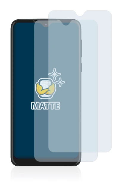 Immagine del dispositivo Motorola Moto One Macro con un'ampia varietà di protezioni per lo schermo.